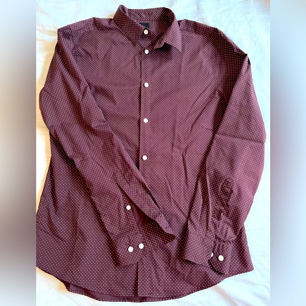 H&M Slim Fit Long Sleeve Button Down Shirt